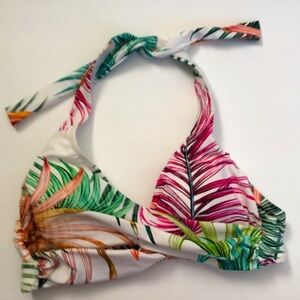 NWT Gottex Tropico Bikini Top Tie Back Swim Size 32C